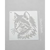 16 Pcs Window Cat Stencils,Animal Theme PET Vintage Drawing Templates