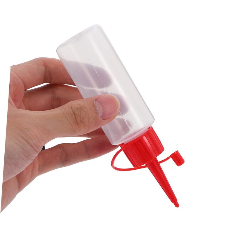 Operitacx Clear Plastic Applicator Tip Bottles Squeeze Bottles for Acrylic