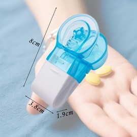 Hsrag 2Pcs Portable Pill Taker & Dispenser Set - Blister Pack Opener, Pill Popper for Blister Packs, Easy Tablet Assistance Tool for The Elderly