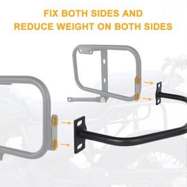 REARACE Saddlebag Support Racks, Motorcycle Pannier Racks Side Carrier Fit for Royal Enfield Himalayan 2018-2023, Scram 411 Himalayan 2023