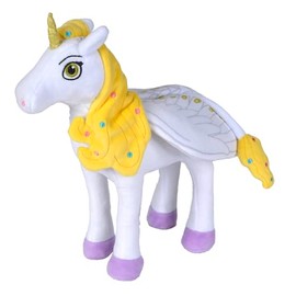 Mia and Me 25 cm Onchao Plush Standing Plush Horse Plush Toy Suitable from the First Months of Life, White and Gold