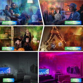 LOFTEK Galaxy Projector Star Projector, 360° Adjustable Night Light Projector with Remote Control&Timer, Rechargeable LED Starry Light Projector for Kids Bedroom Decor, Adult Home Theater, Ceiling