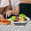 2 Pcs Collapsible Colander Sieve, Foldable Colander Strainers and Colanders