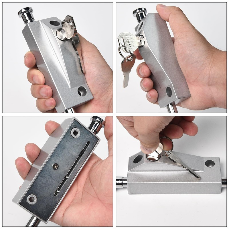 Multi-Purpose Door Bolt, Garage Door Lock, Gate Bolt Lock, Shed