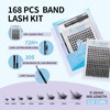 LinShow Lash Clusters Kit 168pcs Mix 9-16mm Volume Soft Natural
