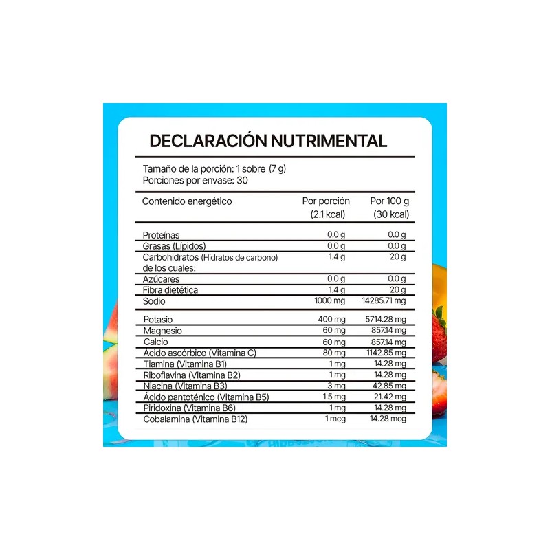 Amarte Labs Electrolitos En Polvo Sin Azúcar | 30 Sobres