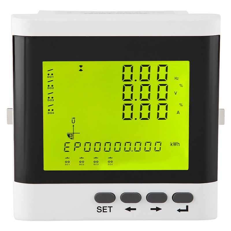 Multi Function Three Phase Programmable Electric Power Meter Digital LED