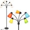 FOLKSMATE LED Floor Lamp, Medusa Multi Head Modern Tall, Rustic