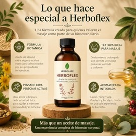 Herbolare Herboflex Aceite para Movilidad Muscular y Articular 50 ml
