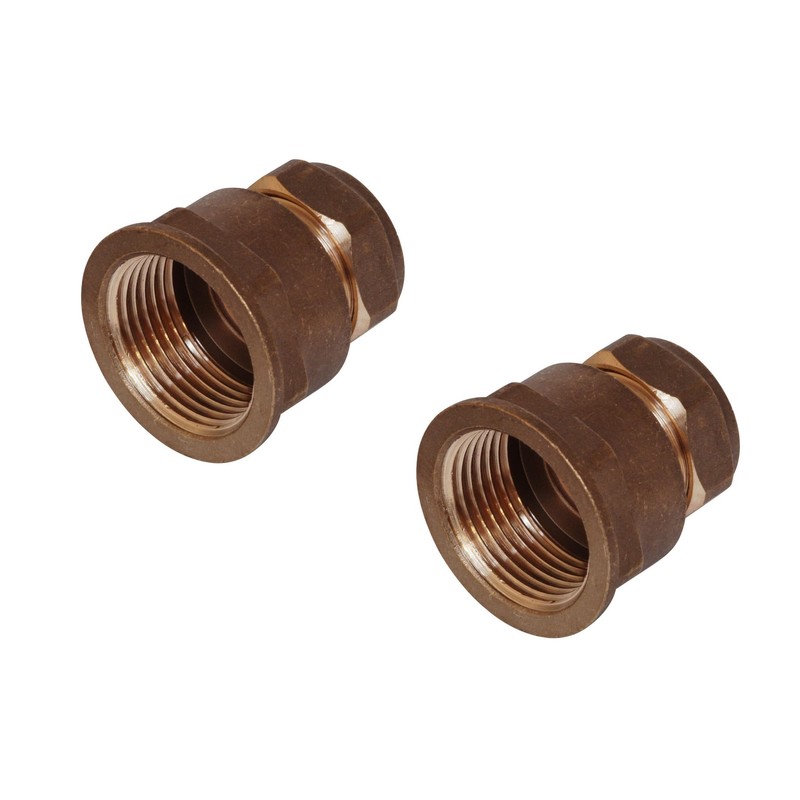 hep® 15mm Compression by 3/4" BSP Brass Female Iron Coupler