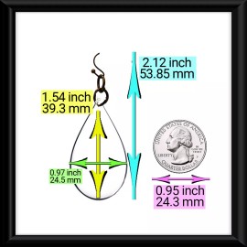 the fun things Faux Stained Glass Dragonfly Earrings Teardrop Dangle Drop Style NO TARNISH Wood