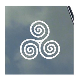 Triple Spiral Vinyl Sticker Decal Wicca Pagan Celtic Witchcraft Neopaganism Triskelion