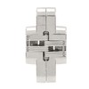 4Pcs Mini Zinc Alloy Cross Hidden Hinge 180 Degree Swing