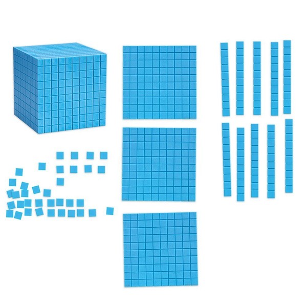 Learning Resources Giant Magnetic Base Ten, Magnetic Base Ten, Use with Magnetic Surfaces or Whiteboards, 131 Piece Set
