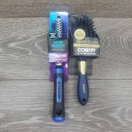 Conair Salon Results Professional Short Hair & Velvet Touch On The Go Hairbrush