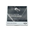MINI Cooper Emblem Logo Silver Tire Valve Stem Caps Set
