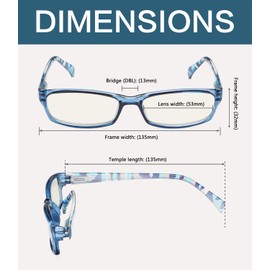 Fashion Ladies Computer Glasses - Pattern Design Readers Eyeglasses
