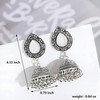 Silver Plated Jhumkas Indian Earrings for Women Silver Jhumka Bell
