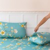 ZRNBAST Sheets Set King Floral Sheets, 100% Microfiber Elegant Farmhouse