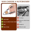 Nut & Lobster Cracker, Stainless Steel Seafood Crackers Nut Cracker