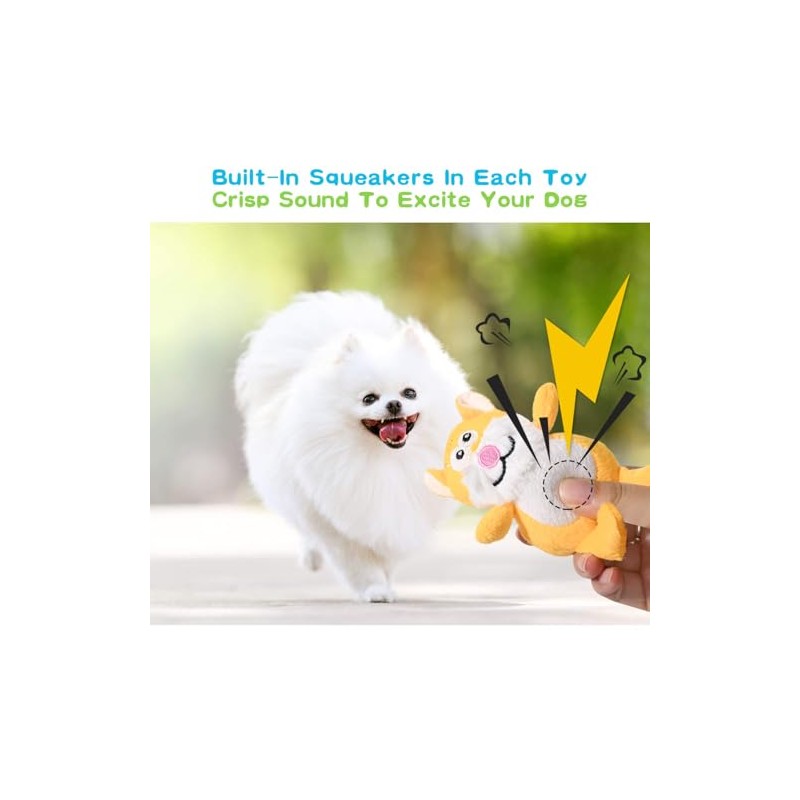 LEGEND SANDY - Juguetes chirriantes para perros pequeños y medianos,