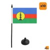 AZ FLAG - 10 New Caledonia Table Flags - 6"