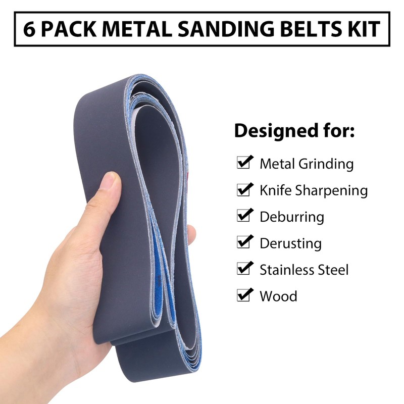 2 x 72 Sanding Belts,2x72 Silicon Carbide Knife Sharpening Sander