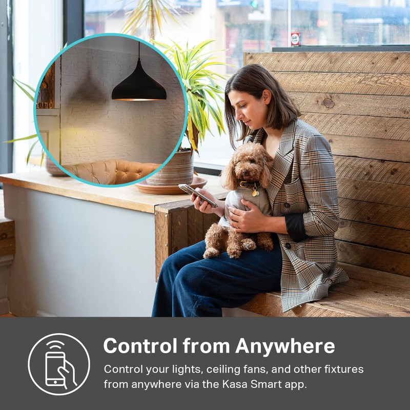 Kasa Matter Smart Dimmer Switch: Voice Control w/Siri, Alexa &