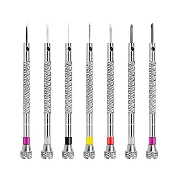 Precision Watchmaker Screwdriver, 7 Pieces Glasses Screwdriver, Watch Repair Kit,