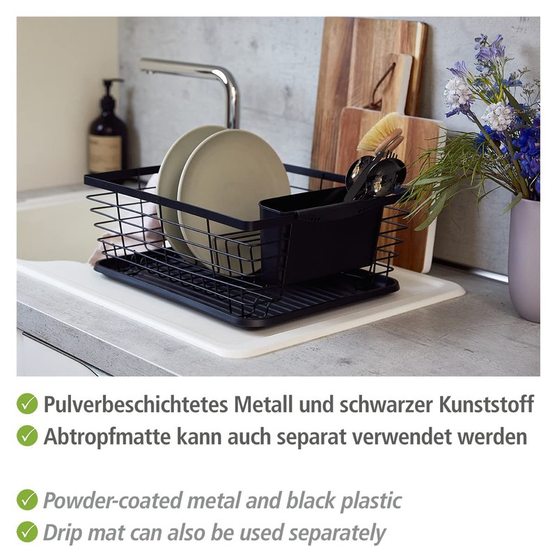 Wenko Drip Dish Drainer, Dish Drainer Ideal for Sitting beside