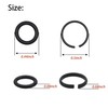 10 Sets of 1/2" Impact Wrench Retainer Rings with O-Ring,