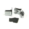 Inset Side-Mount Glass Door Hinge, Polished Chrome