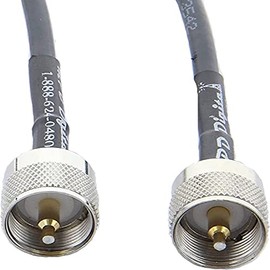 MPD Digital Black RG-8x VHF and AIS Antenna Cable with UHF PL259 Male connectors, Made in The U.S.A, 10 FT