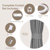 MaKefeile Room Divider Curtains & Flexible Bendable Tracks Set,Privacy Dividers