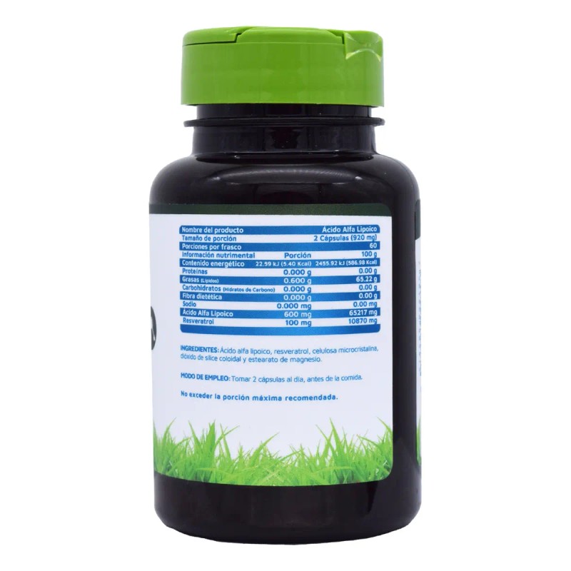 Acido Alfa Lipoico Cápsulas Vidanat Suplemento Alimen Sabor