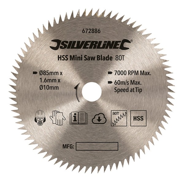 Silverline 672886 HSS Mini Saw Blade