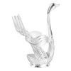 Coffee Spoon Holder Elegant Swan Shaped Alloy Mirror Polish Rich