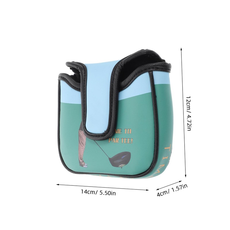WOONEKY Golf Putter Headcover Pu Leather Square Shape Cover with