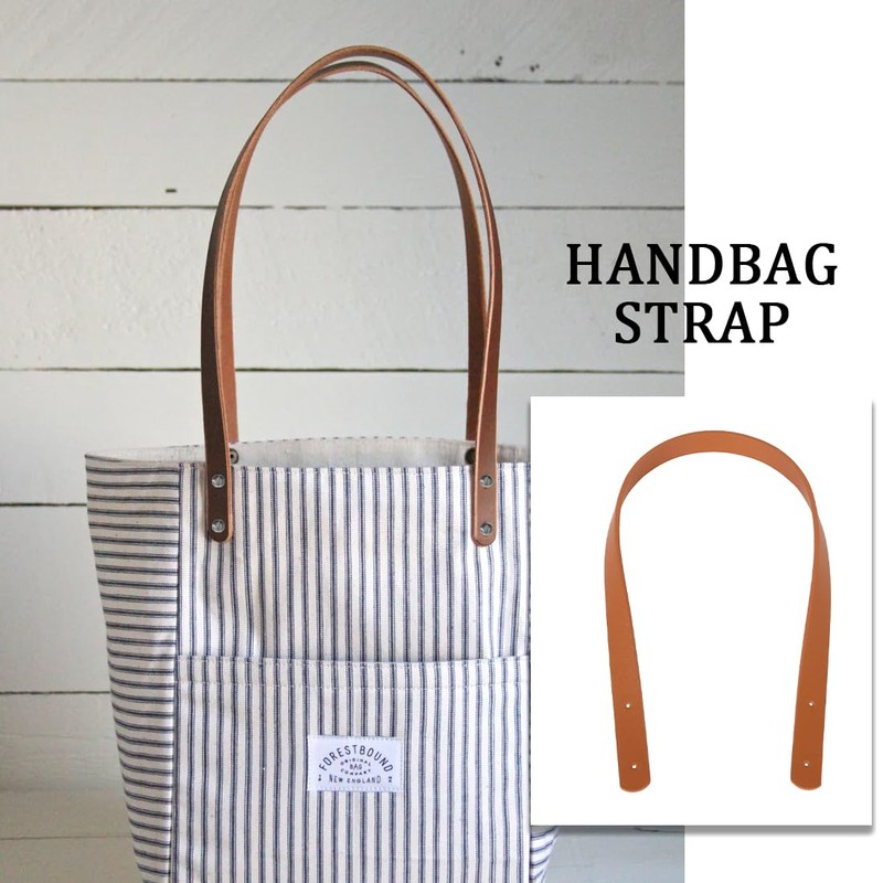 PLKSEI Pack of 2 Bag Handle PU Bag Strap with