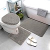 Smart Linen 3 Piece Bathroom Rug Set Includes Bath Rug,