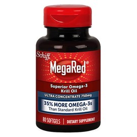 Schiff MegaRed Krill Oil High Concentration 750mg 80 Softgels