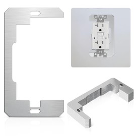 Focxoio 12 Pcs Outlet Spacers,Metal Wall Plate Spacer for Receptacle Repair and Loose Electrical Switches Fix,Leveler and Retainer for Loose Electrical Outlet