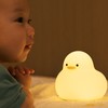 Night Light Cute Cartoon Appearance Silicone Night Lamp with Data