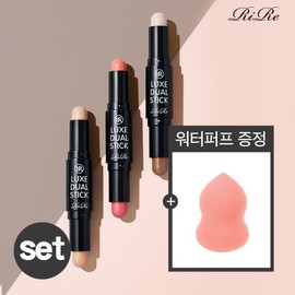 1+1 Lire Lux Contouring Dual Stick 3g+Waterpuff Dual Stick_No.1+No.1+Waterpuff / 1+1 리르 룩스 컨투어링 듀얼 스틱 3g+워터퍼프 듀얼스틱_1호+1호+워터퍼프
