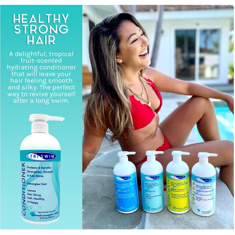 TRISWIM Swimmers Conditioner, Mango 32 Fl Oz