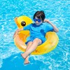 GROBRO7 Ducks Inflatable Pool Float, Yellow Pool Float Tube with