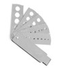 Rodipu Durable Fan Gauge, Silver Diamond Fan Gauge, Jewelry Tool