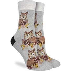 Good Luck Sock Women's Book Owl Socks, Adult, Shoe Size 5-9