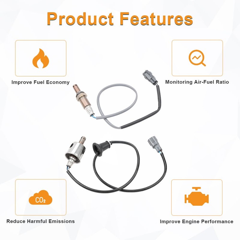 zayody Upstream Downstream Air Fuel Ratio Oxygen O2 Sensor Compatible