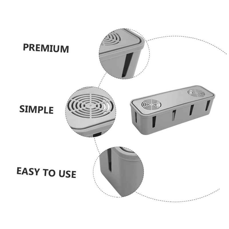 BUGUUYO Convenient Socket Organizer Container Cable Organizer Holder Cable Wire